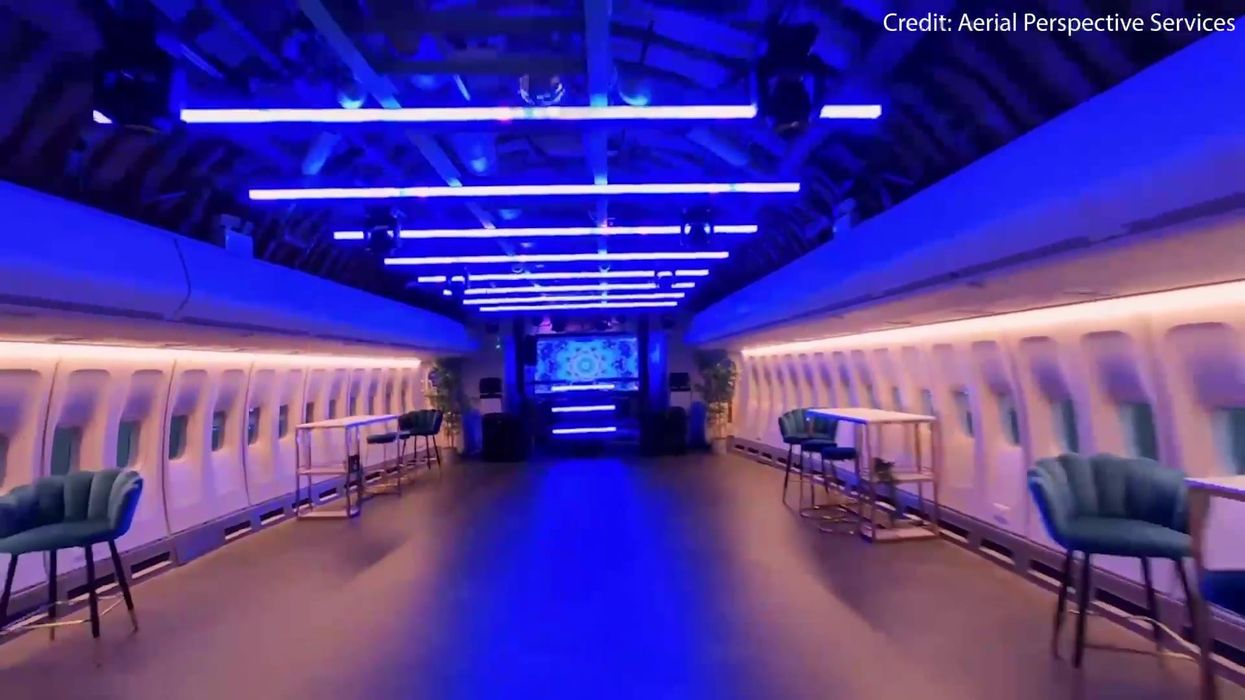 Iconic 747 British Airways jet transformed into bar to host lavish parties