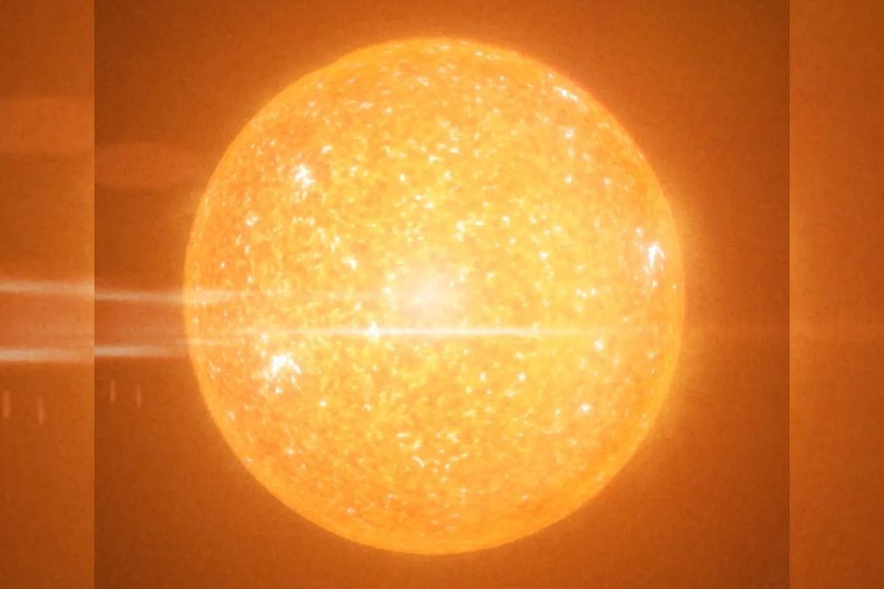 Illustration of a red giant star
