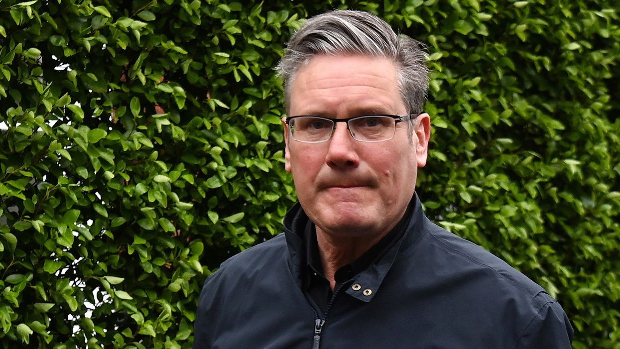 Image: Sir Keir Starmer outside his London home before the reshuffle began.