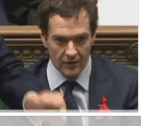 George Osborne appears to be taking credit for writing so neat it looks like computer type