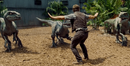 Zookeepers are turning this scene from Jurassic World into a meme