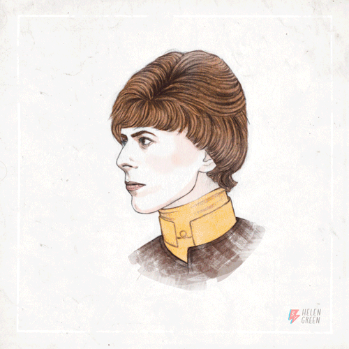Fifty years of David Bowie's style, in one gif