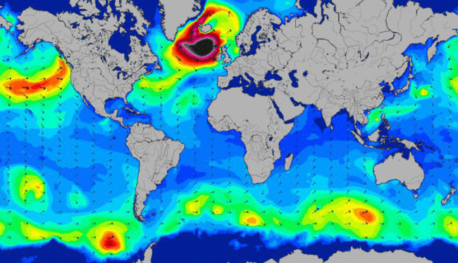 The waves hitting the UK are the biggest in the world right now