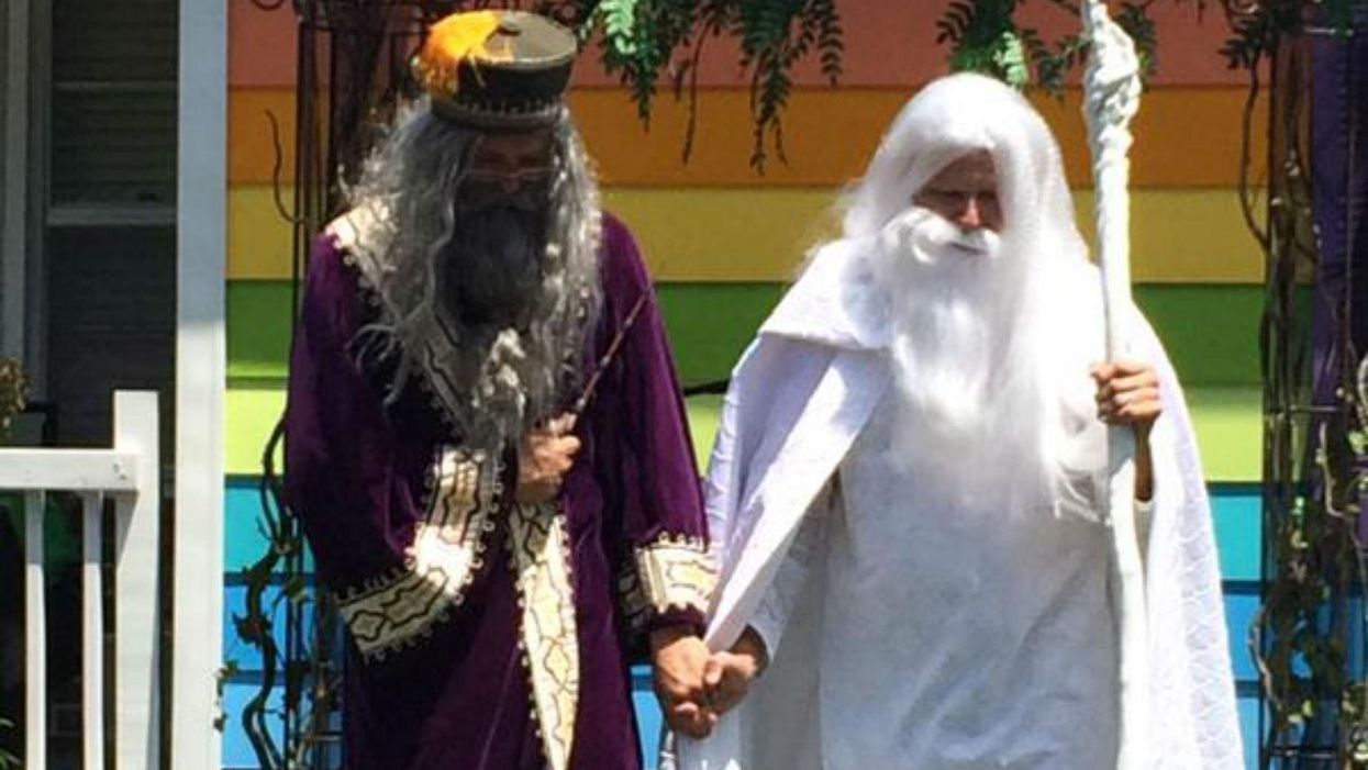 Dumbledore and Gandalf got married in a ceremony that can only be described as magical