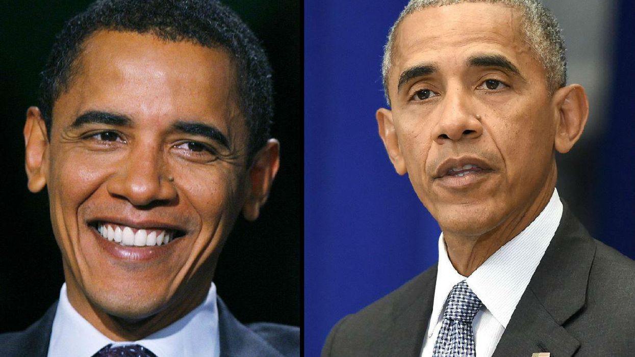 12 images of world leaders before and after they took office