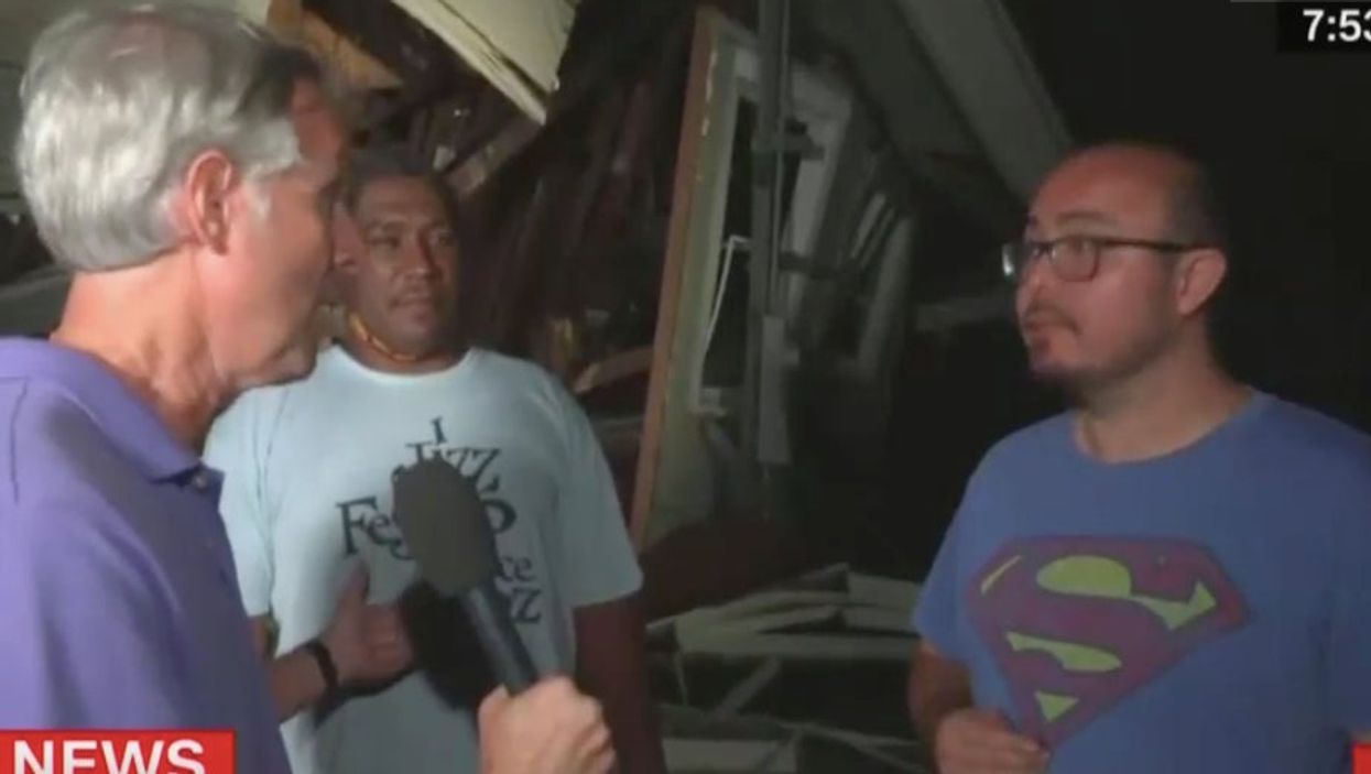 Awkward moment sees hurricane victim speechless on CNN following marriage proposal question