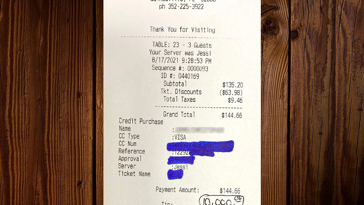 Restaurant staff ‘bowled over’ after customer tips them $1,000 each
