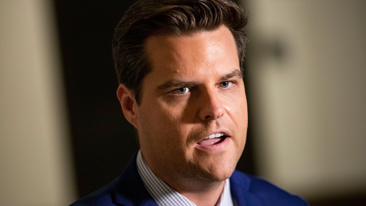 Republican Matt Gaetz posted a photo of his fiancee sleeping and people are creeped out