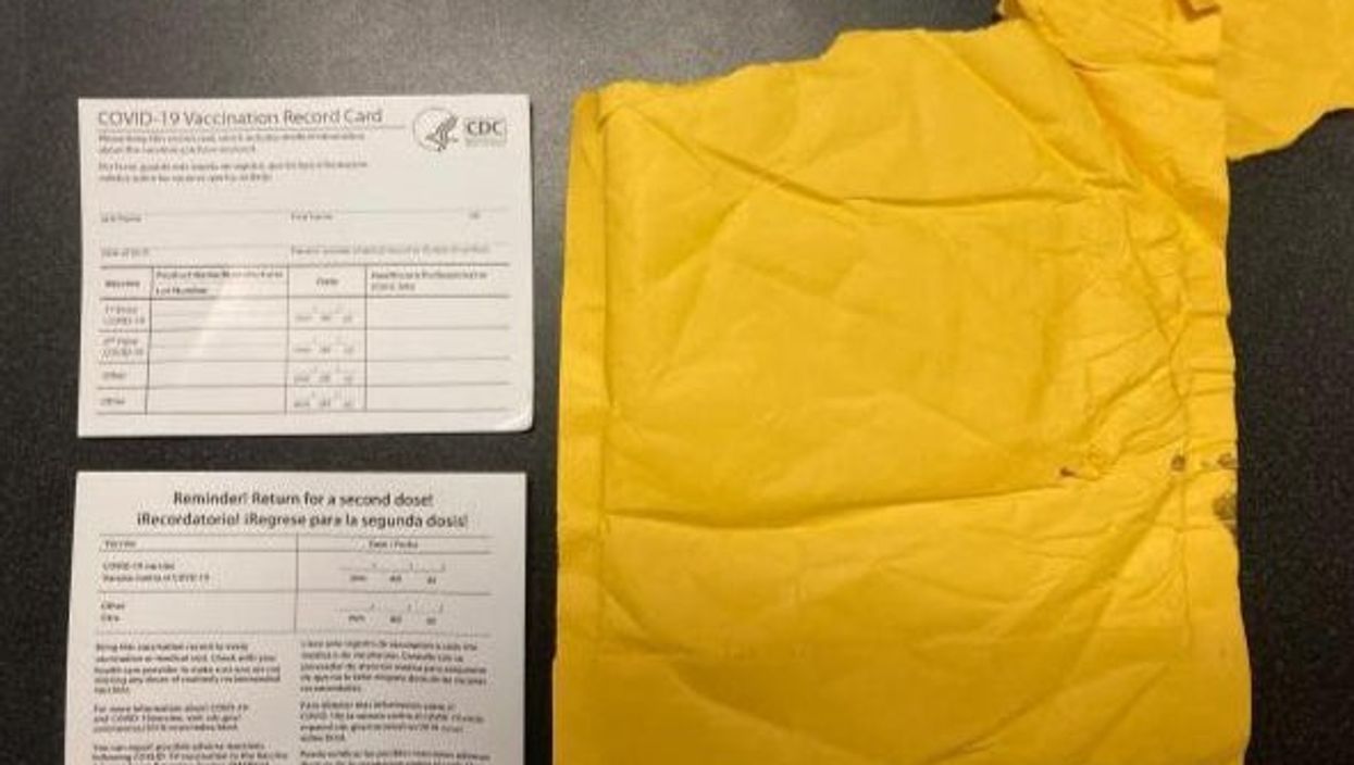 U.S. Customs seized thousands of counterfeit COVID vaccine cards en route to Louisiana from China