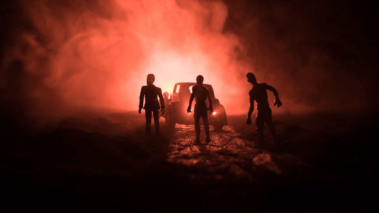 Philippines vaccine centre screens zombie movie to people before they get jabbed