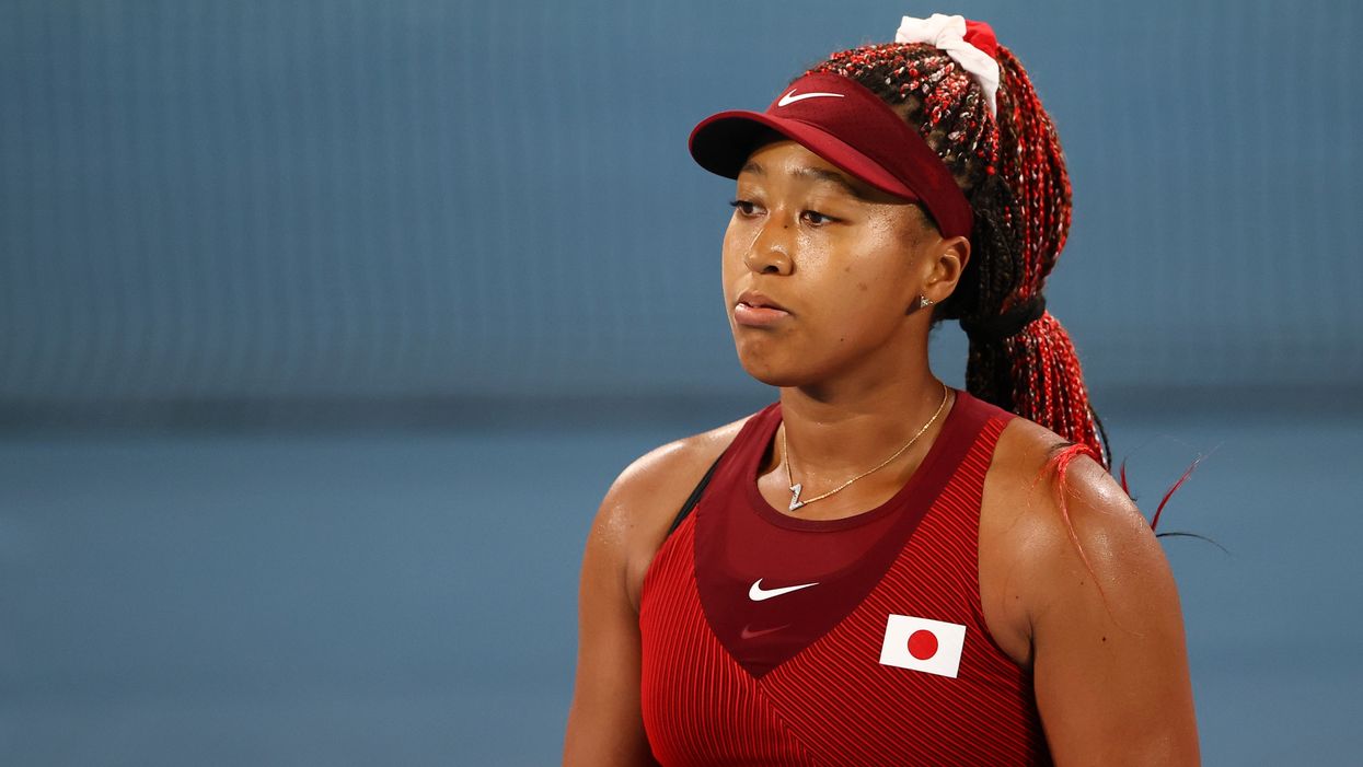Naomi Osaka supported by fans after getting emotional following