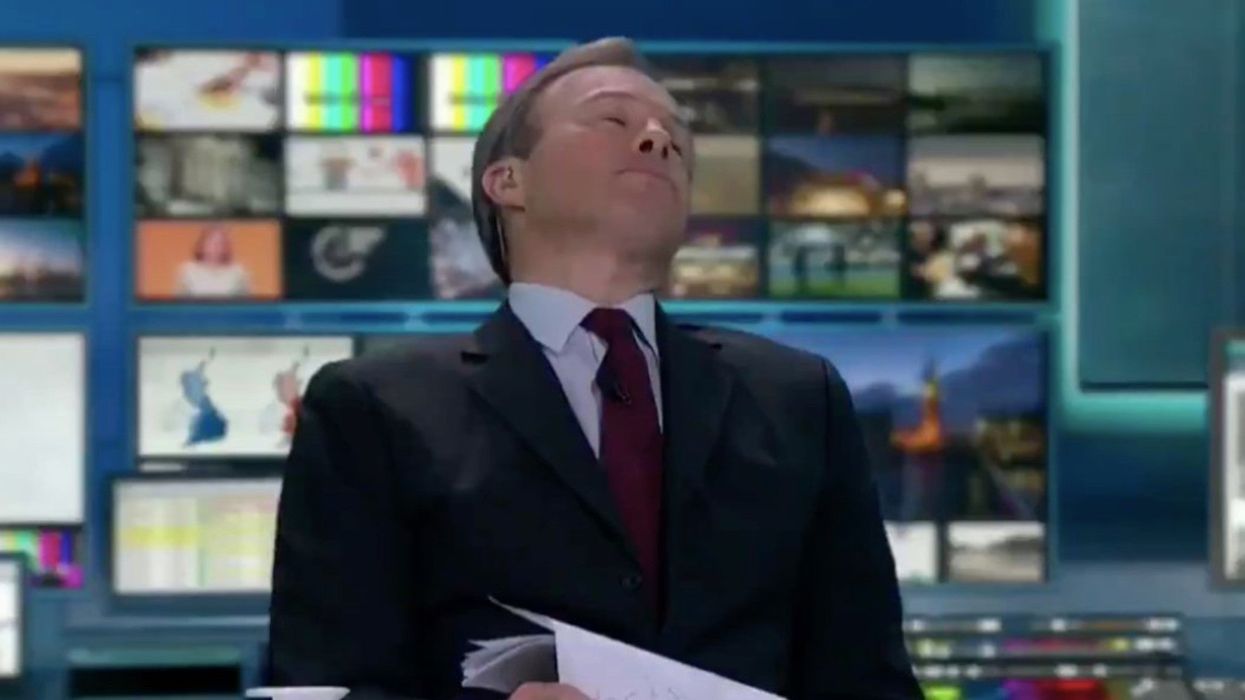ITV's Tom Bradby perfectly summed up everyone's mood when he thought no one was watching