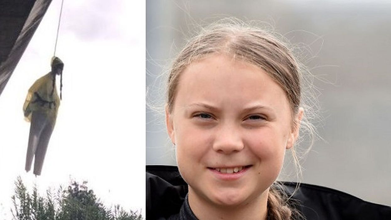 Police investigating effigy of Greta Thunberg hanging by noose from a bridge