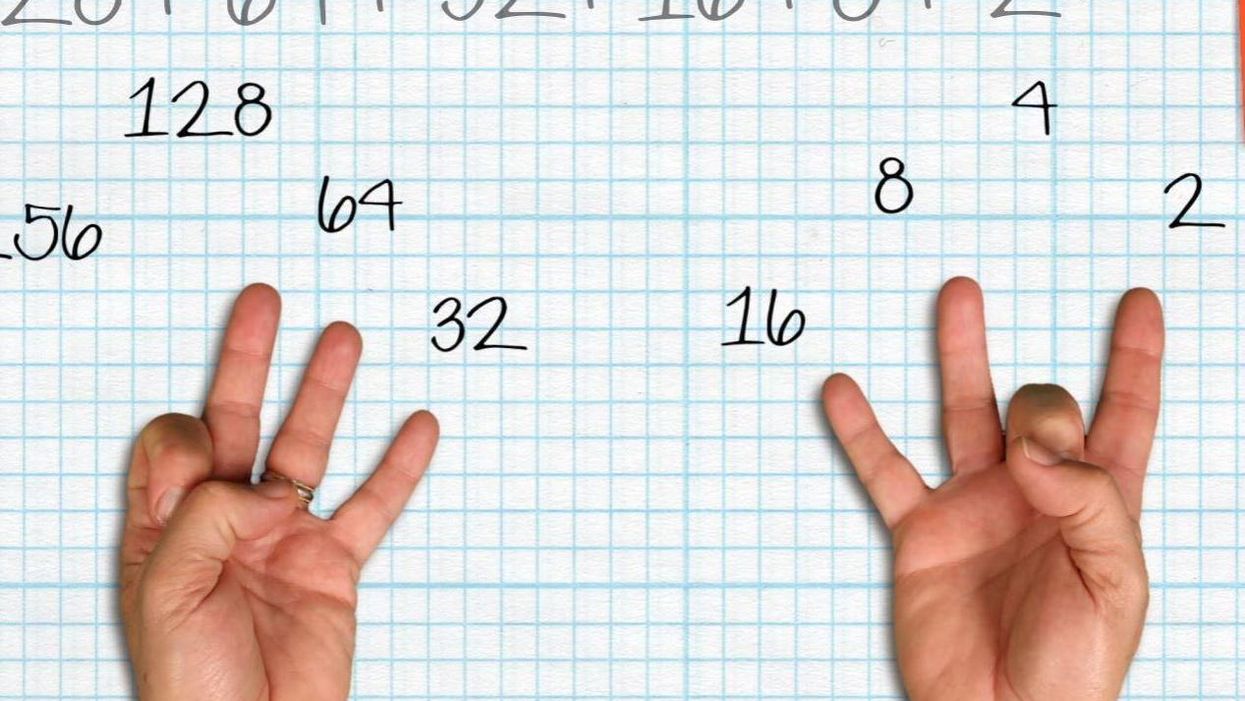 How high can you count on your fingers? The answer is much more than you'd think