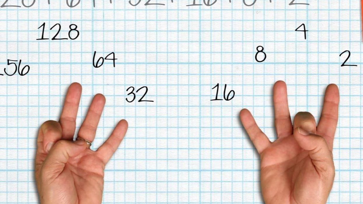 How high can you count on your fingers? The answer is much more than you'd think