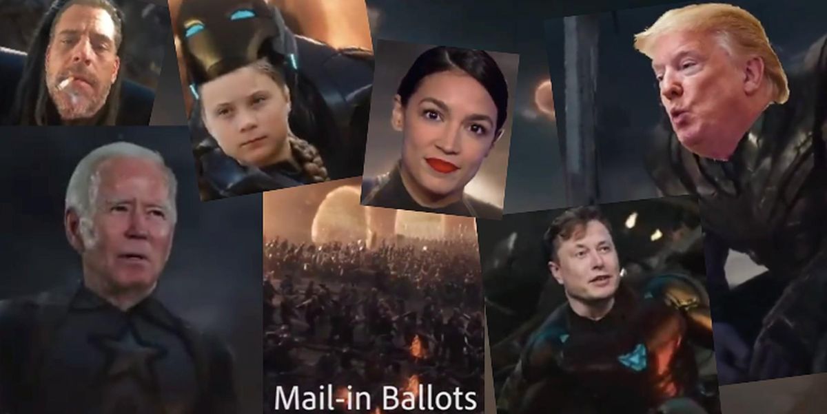 Marvel Election Sign Marvel universe film: US election turned into Avengers: Endgame finale ...