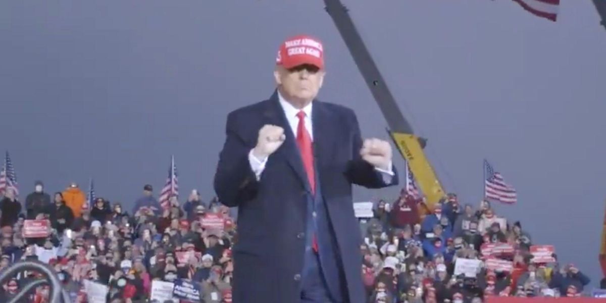 Trump just posted a video of himself dancing to 'YMCA' | indy100 | indy100
