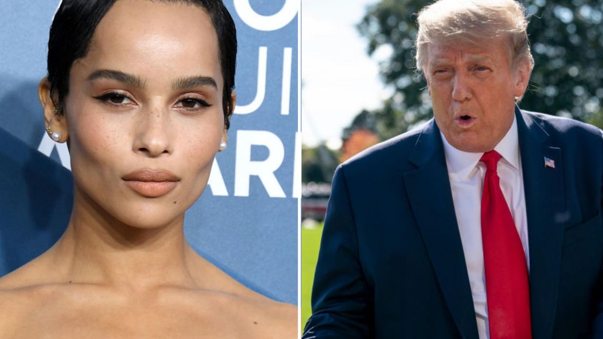 Zoe Kravitz trolls Trump in Instagram post with her ‘skincare routine’