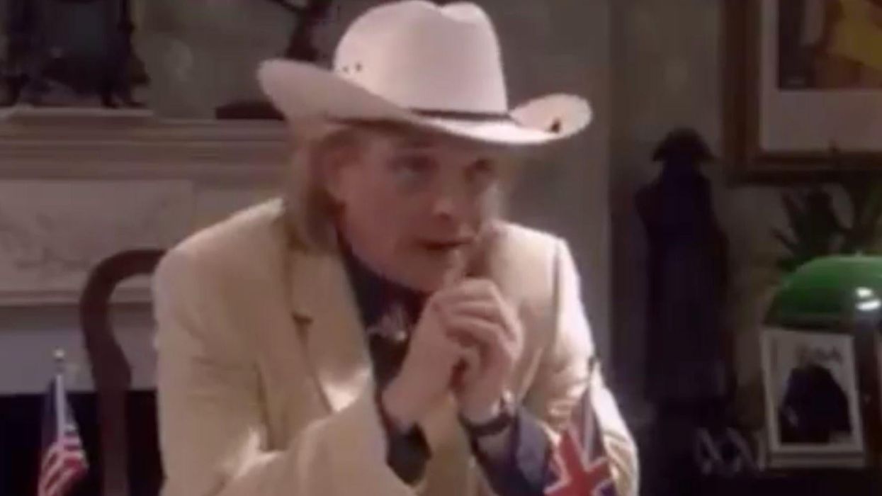 This clip of Rik Mayall 'predicting Brexit' in a 2002 comedy show is leaving people speechless