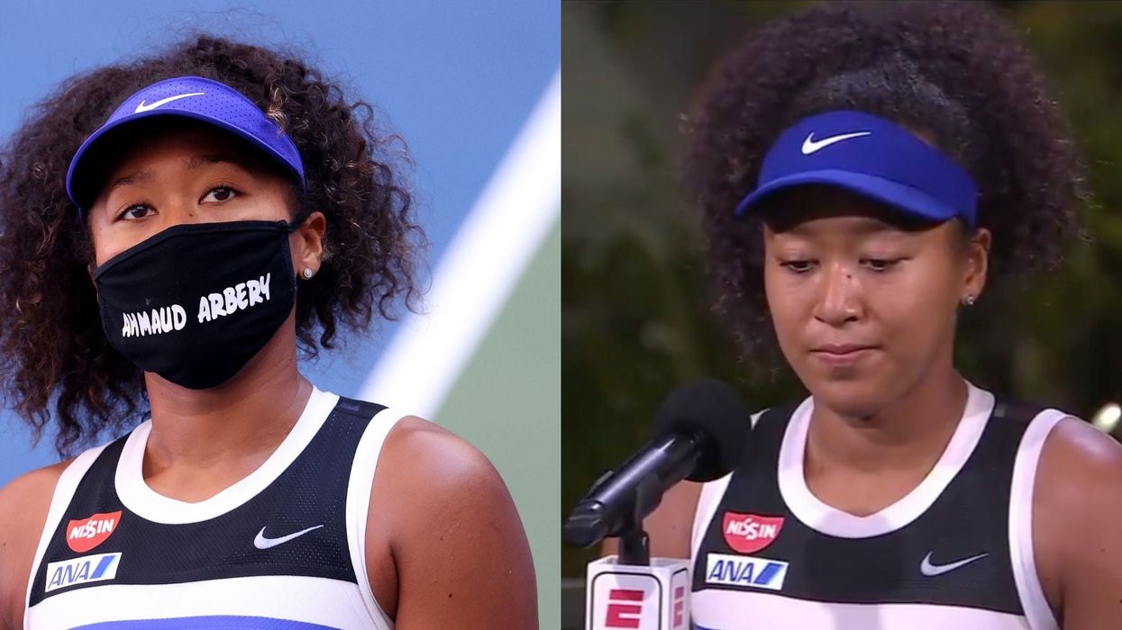 Naomi Osaka cried after parents of murdered Black Americans thanked her for wearing their names