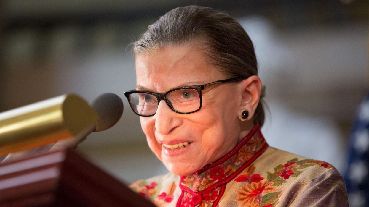 Outrage as couple post 'reckless' photo of Ruth Bader Ginsburg officiating their wedding