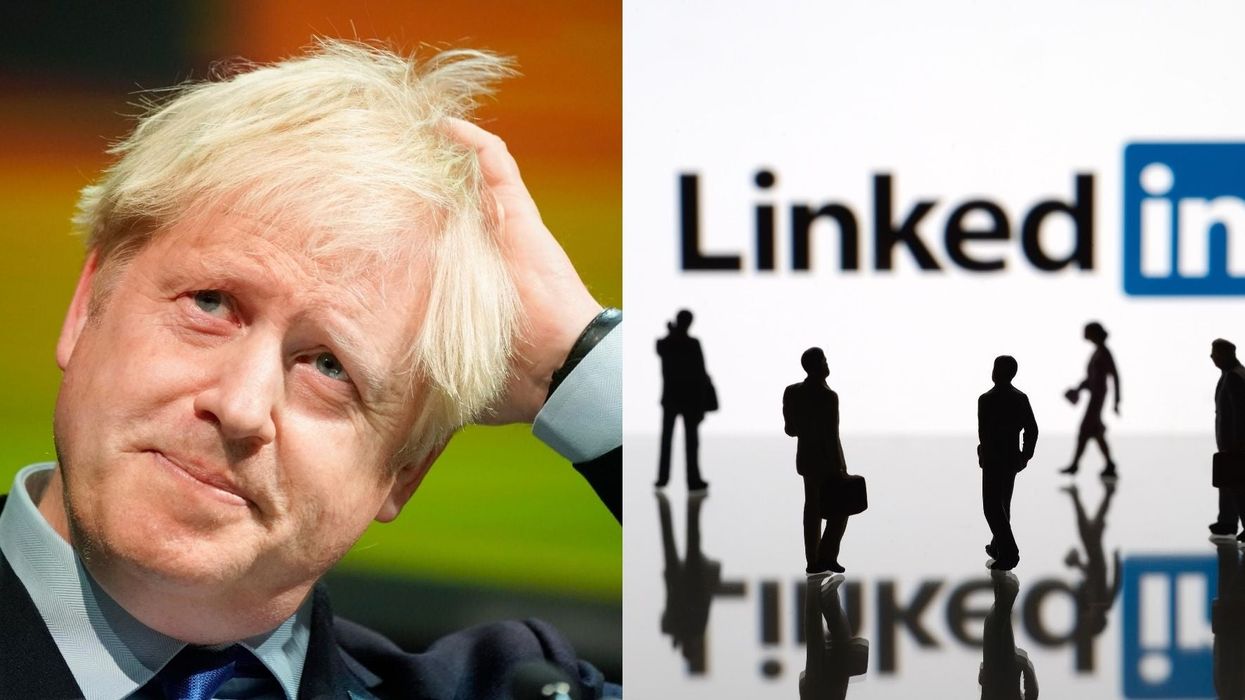 Boris Johnson mercilessly mocked for setting up a LinkedIn account to 'support businesses'