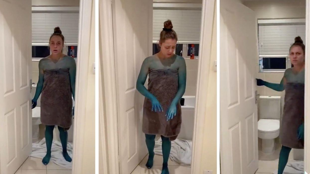 YouTube star sparks outrage after 'humiliating' prank video dying his girlfriend's skin blue