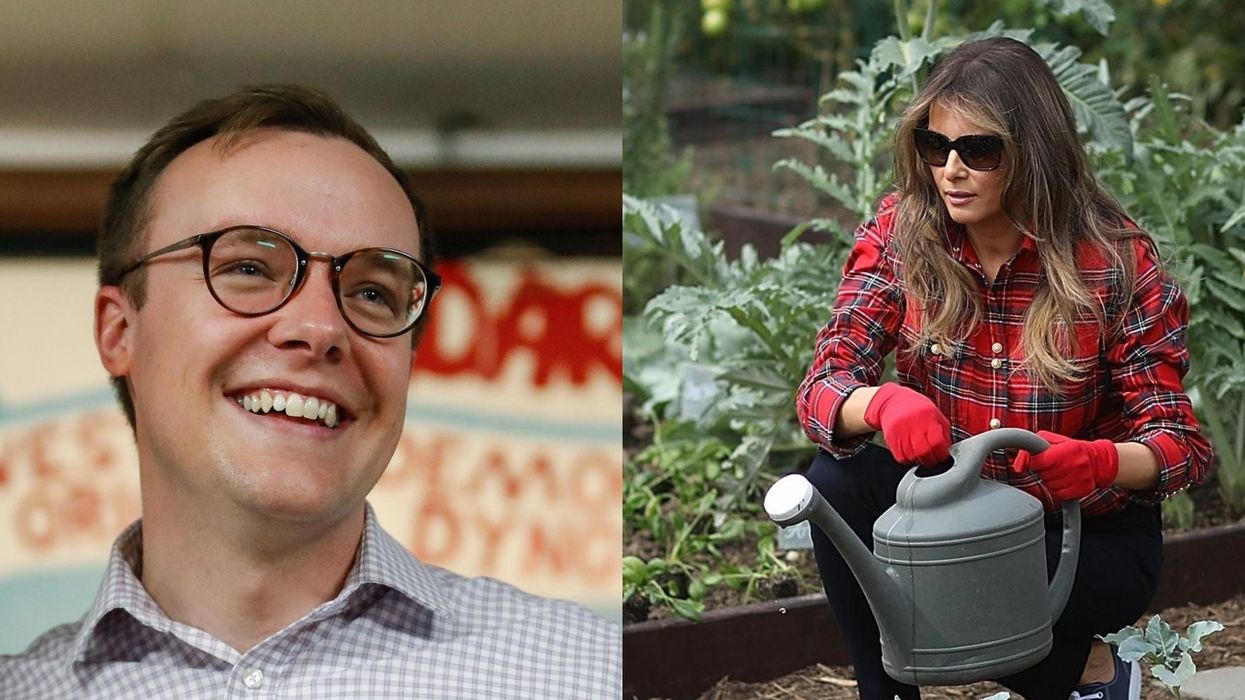 Pete Buttigieg's husband Chasten had the best response to Melania Trump's bleak Rose Garden renovation