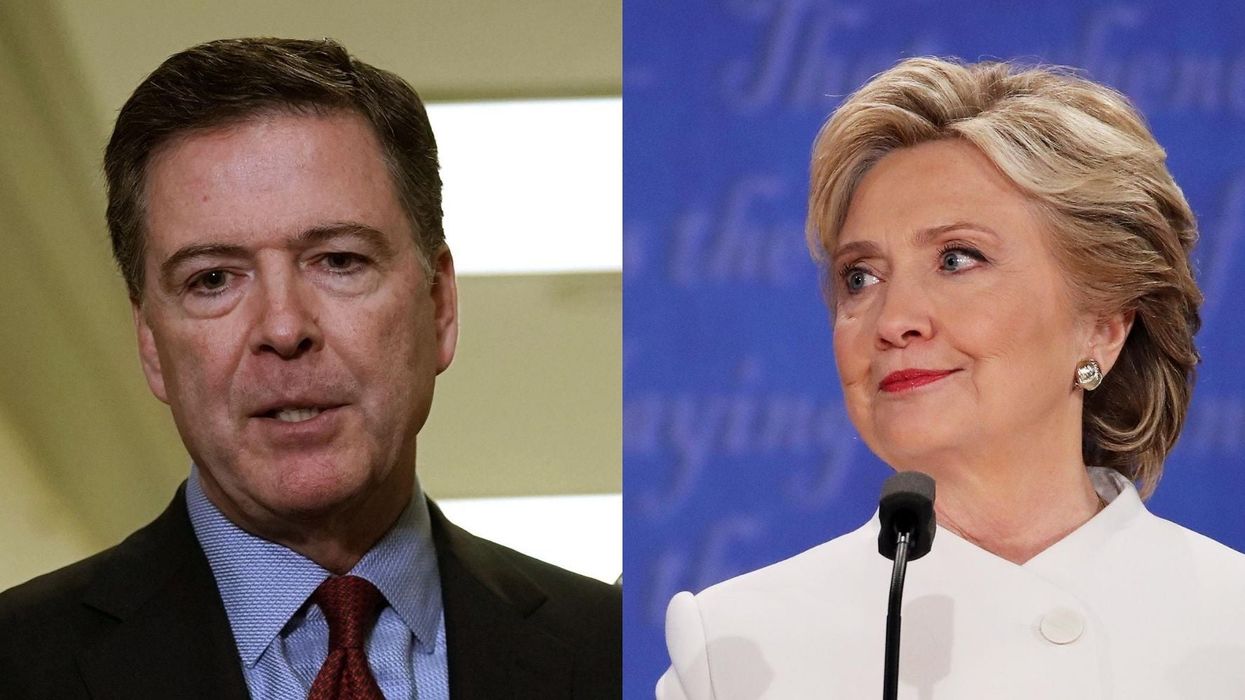 Hillary Clinton mocks former FBI director James Comey for urging people to elect 'more women'