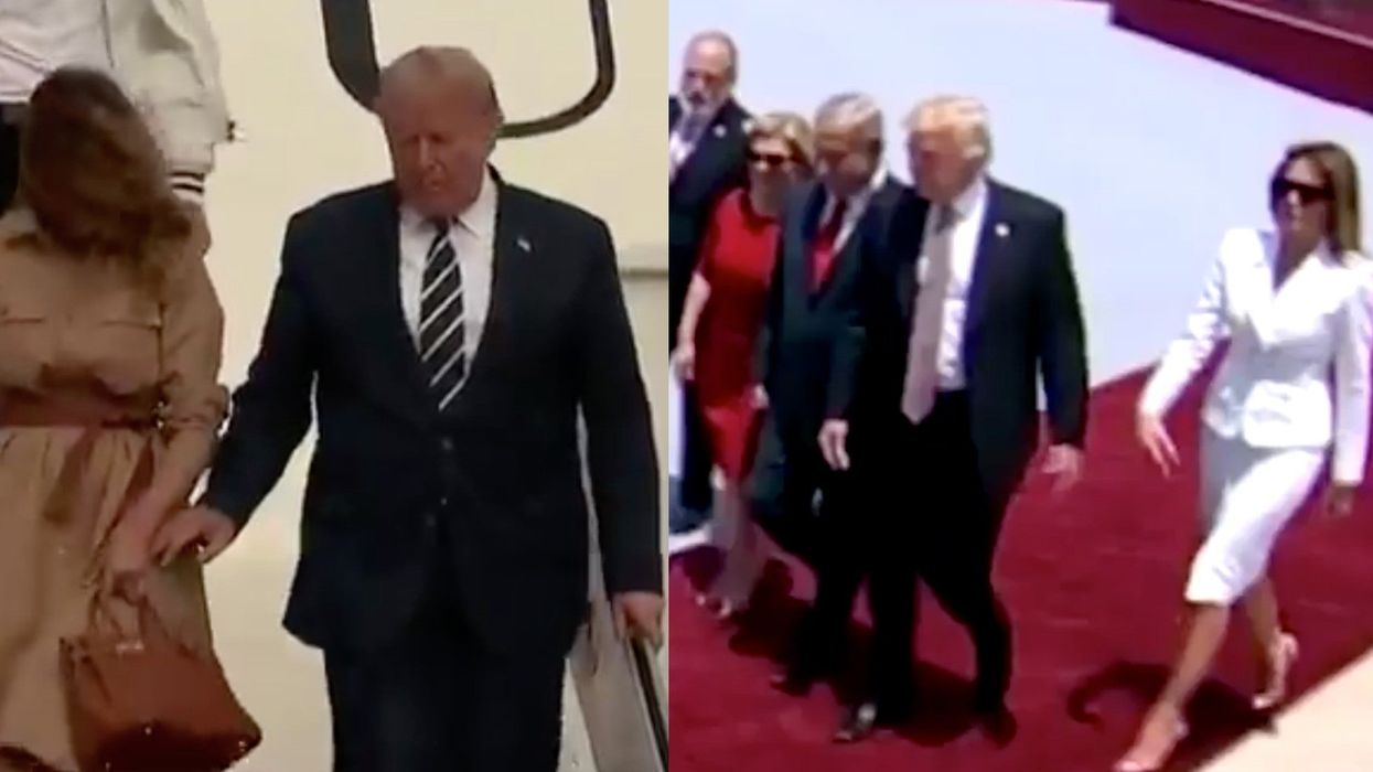 7 times Melania rejected Trump's attempts to hold hands in public