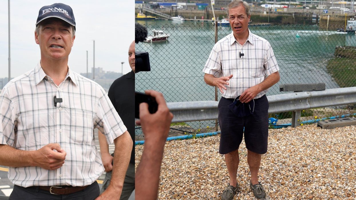 Nigel Farage compared to Alan Partridge for bizarre picture 'looking for migrant boats' at the beach
