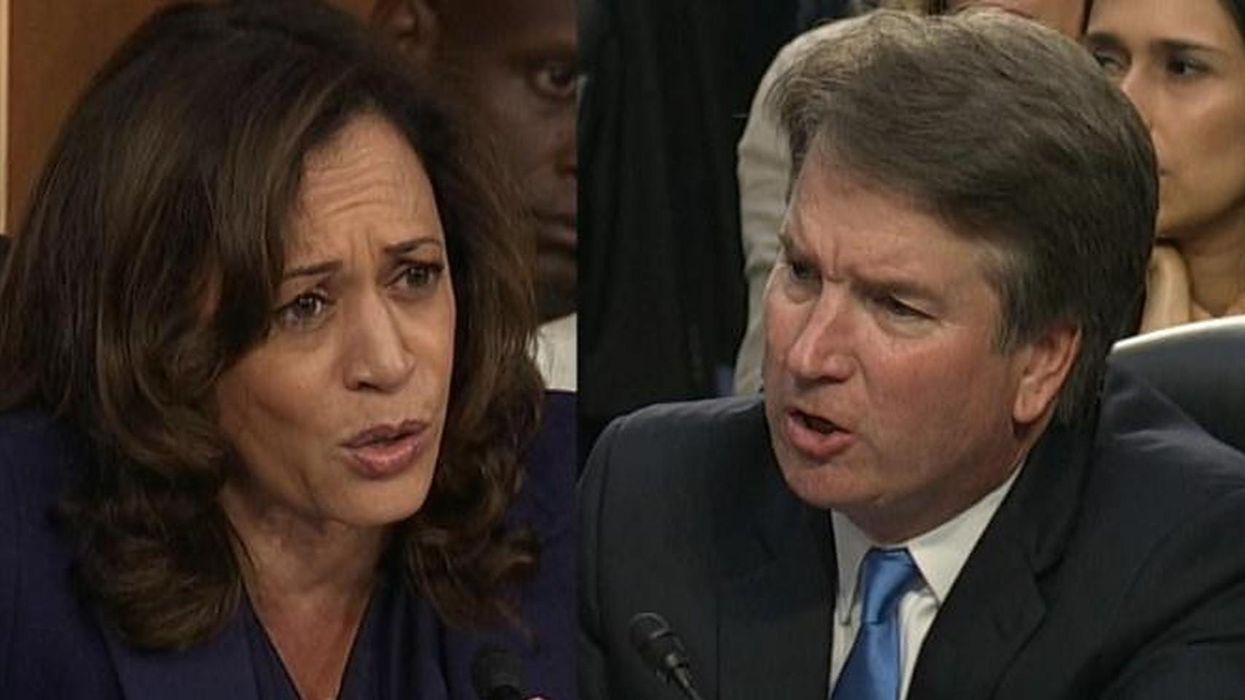 People are remembering the iconic moment Kamala Harris repeatedly challenged Brett Kavanaugh