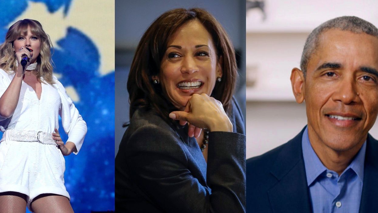 From Taylor Swift to Barack Obama, here's how celebrities reacted to Kamala Harris being picked for VP