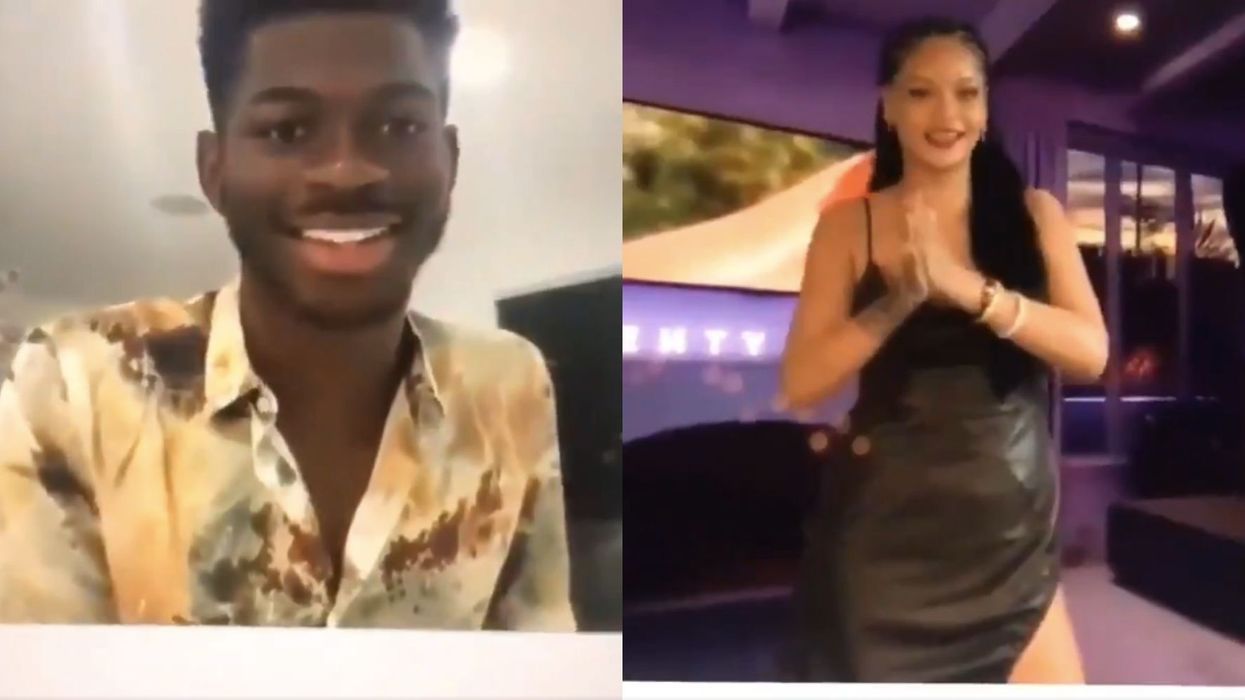 Lil Nas X played Rihanna a sneak peak of his new single and her reaction was perfect
