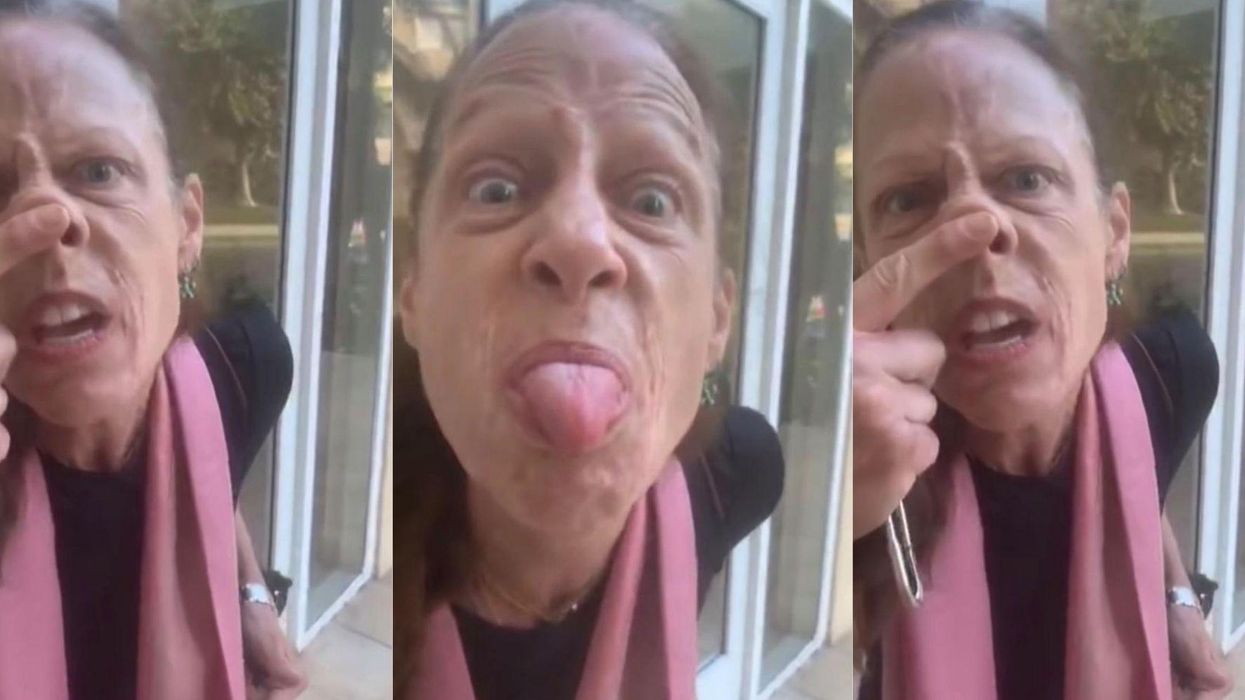 White woman sparks outrage after video shows her refusing to let Black delivery man into building