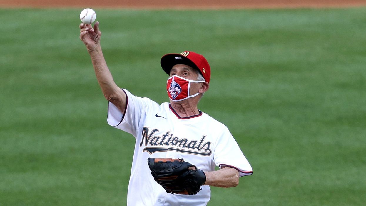 Dr Fauci's first pitch of the new baseball season proved to be a metaphor for 2020