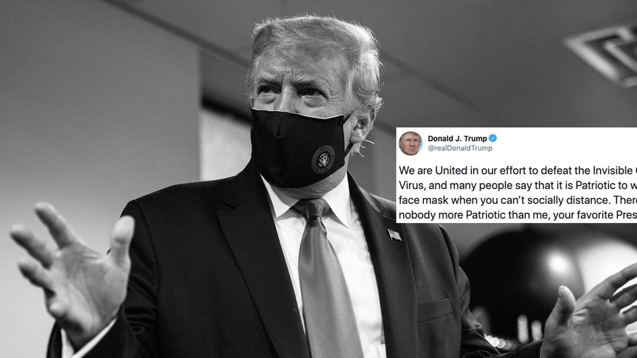 Trump mocked after calling himself 'your favourite president' during bizarre endorsement of masks