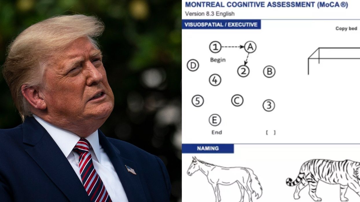 It looks like the cognitive test Trump keeps bragging about ‘acing’ is actually really, really easy