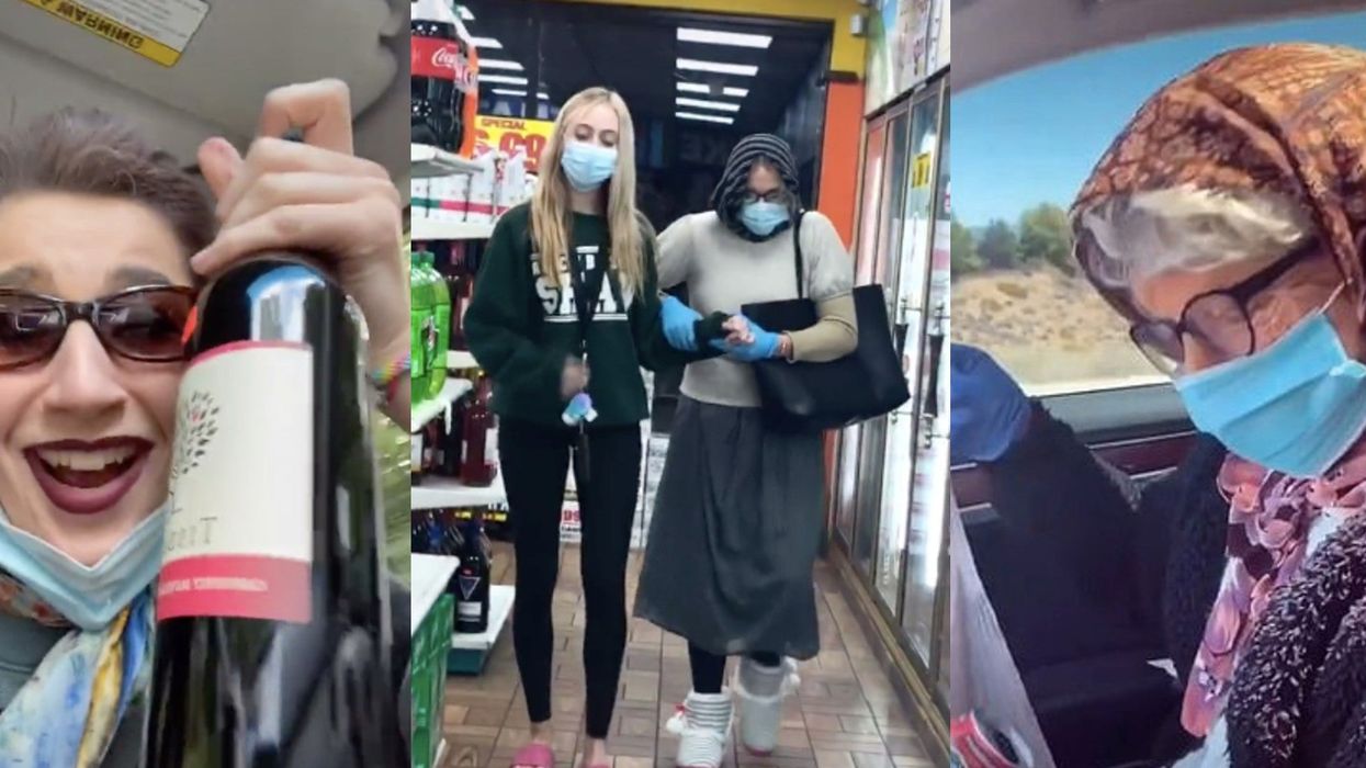 Teenagers are dressing up as elderly people in face masks to fool shops into selling them alcohol