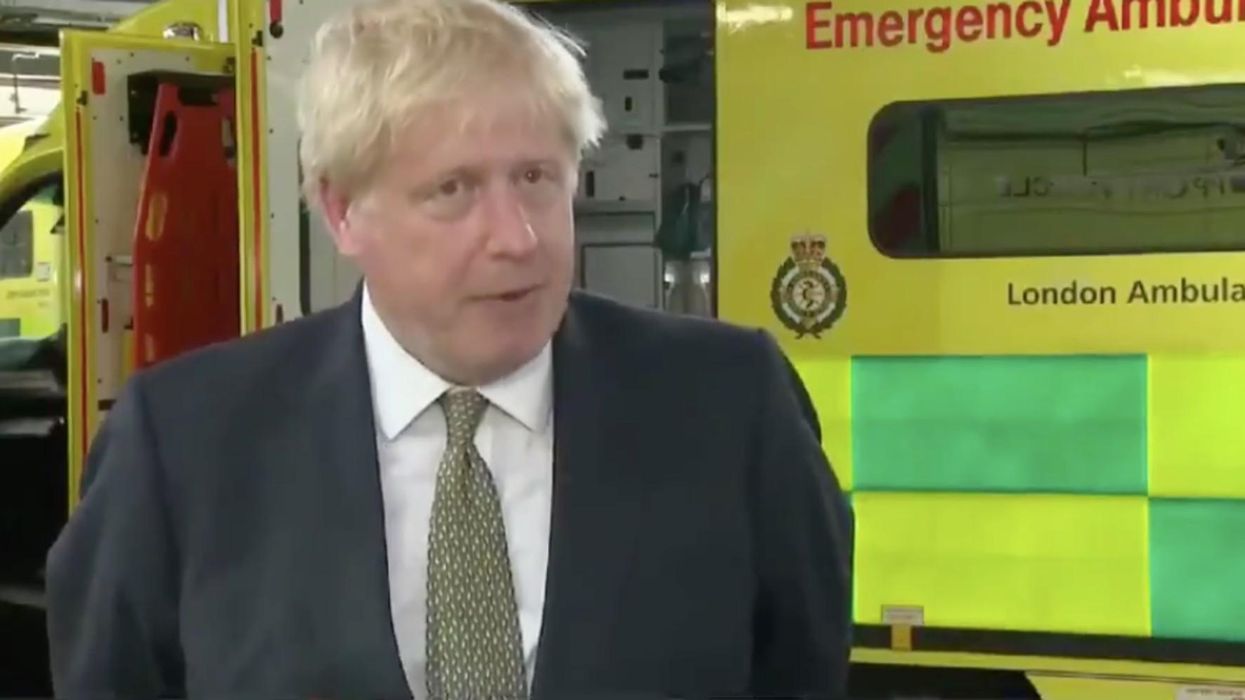 Boris Johnson just went on live TV to stress the importance of face masks, while not wearing one