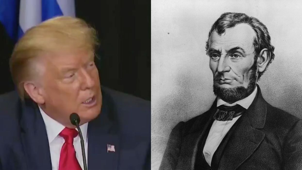 Trump thinks no one knew Abraham Lincoln was a Republican 'until I came along'