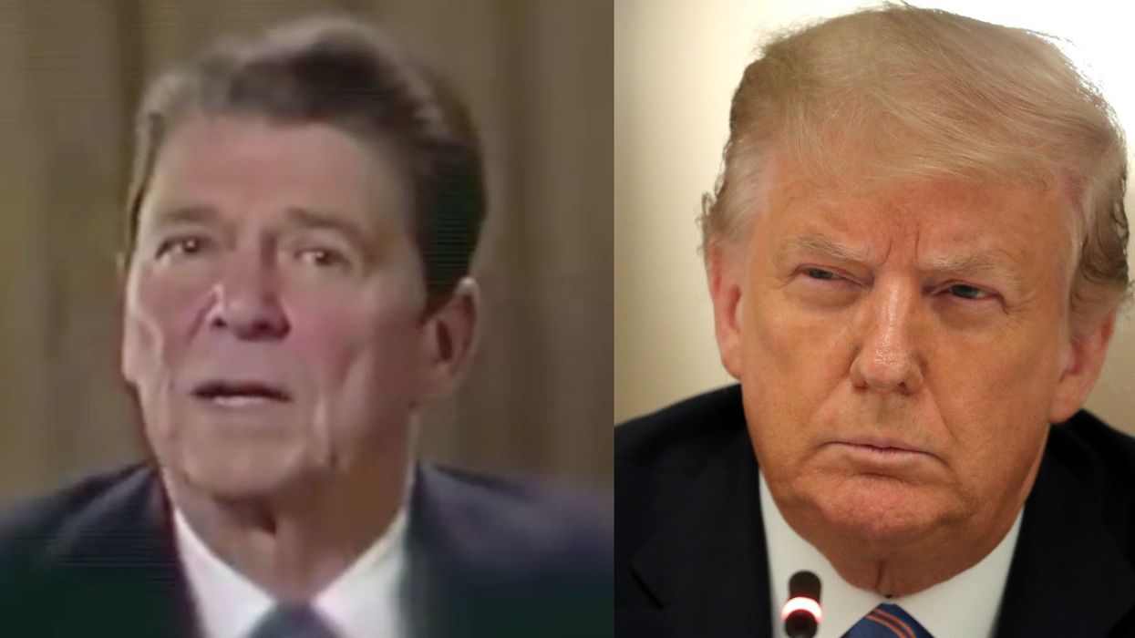 Remarkable video shows that Trump stands for everything that Reagan said he was against