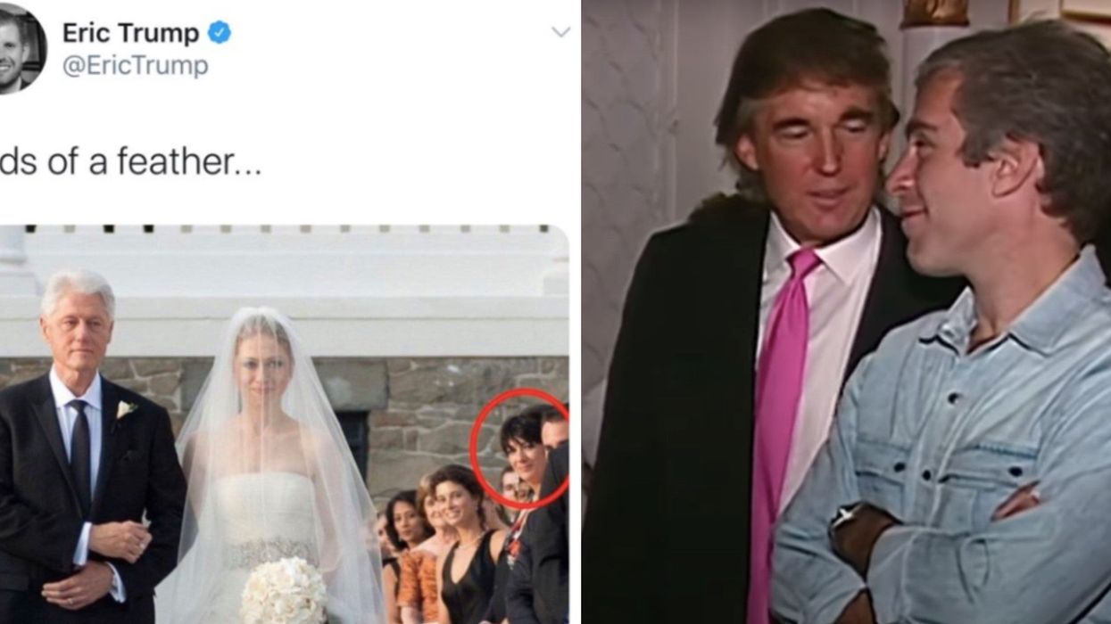 Eric Trump tried to link the Clintons to Ghislaine Maxwell forgetting that his dad isn't exactly innocent