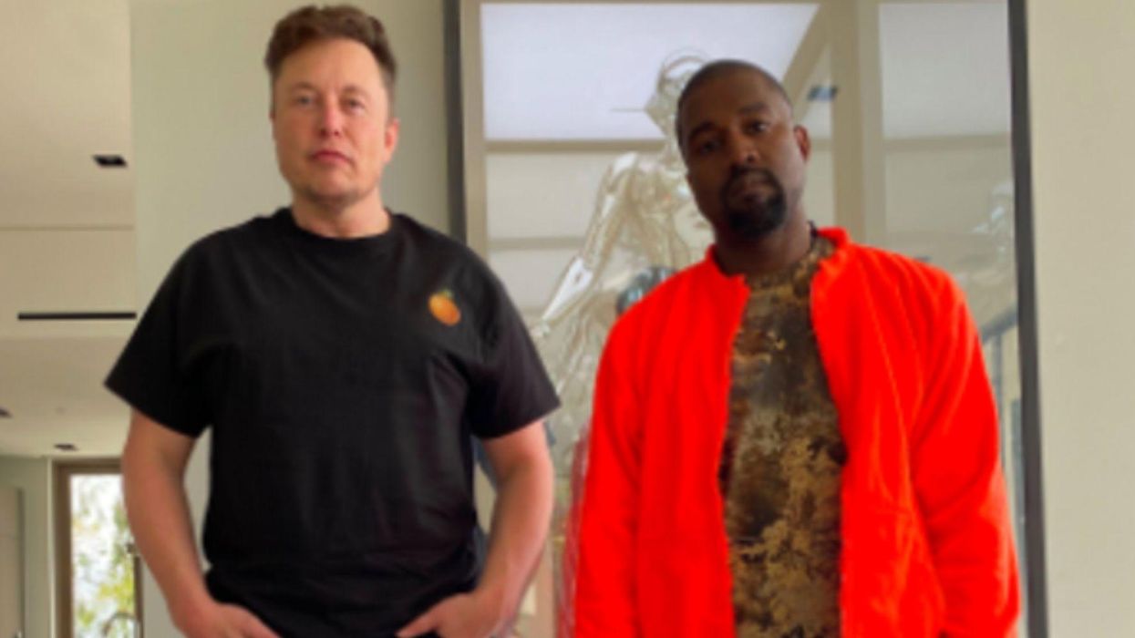 Why this photo of Kanye and Elon Musk turned into a joke about Grimes