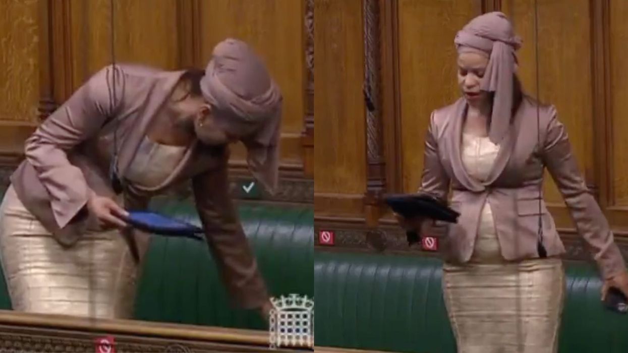 This MP smashed her phone on the floor to stop it from ringing during her speech in parliament