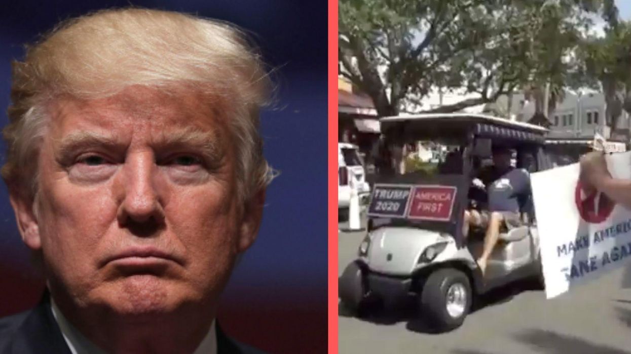Trump condemned for thanking supporters filmed shouting white supremacist slogans, calling them 'great people'
