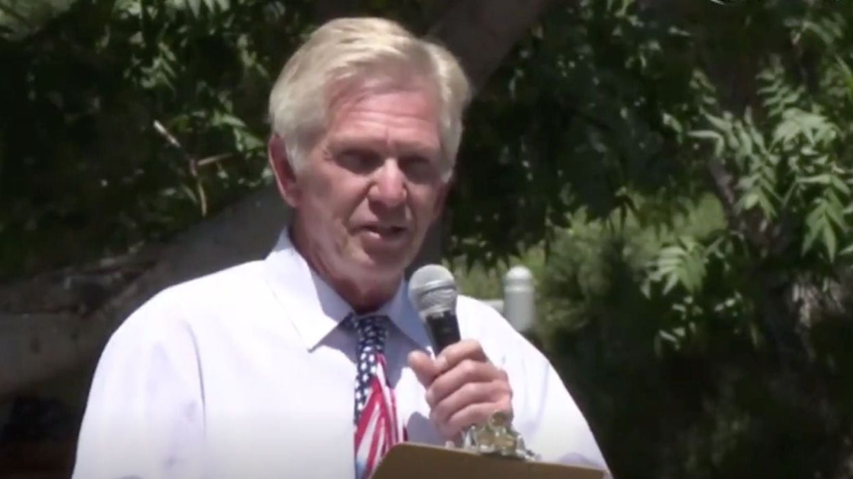 Republican branded 'disgusting' for saying 'I can't breathe' during an anti-mask rally