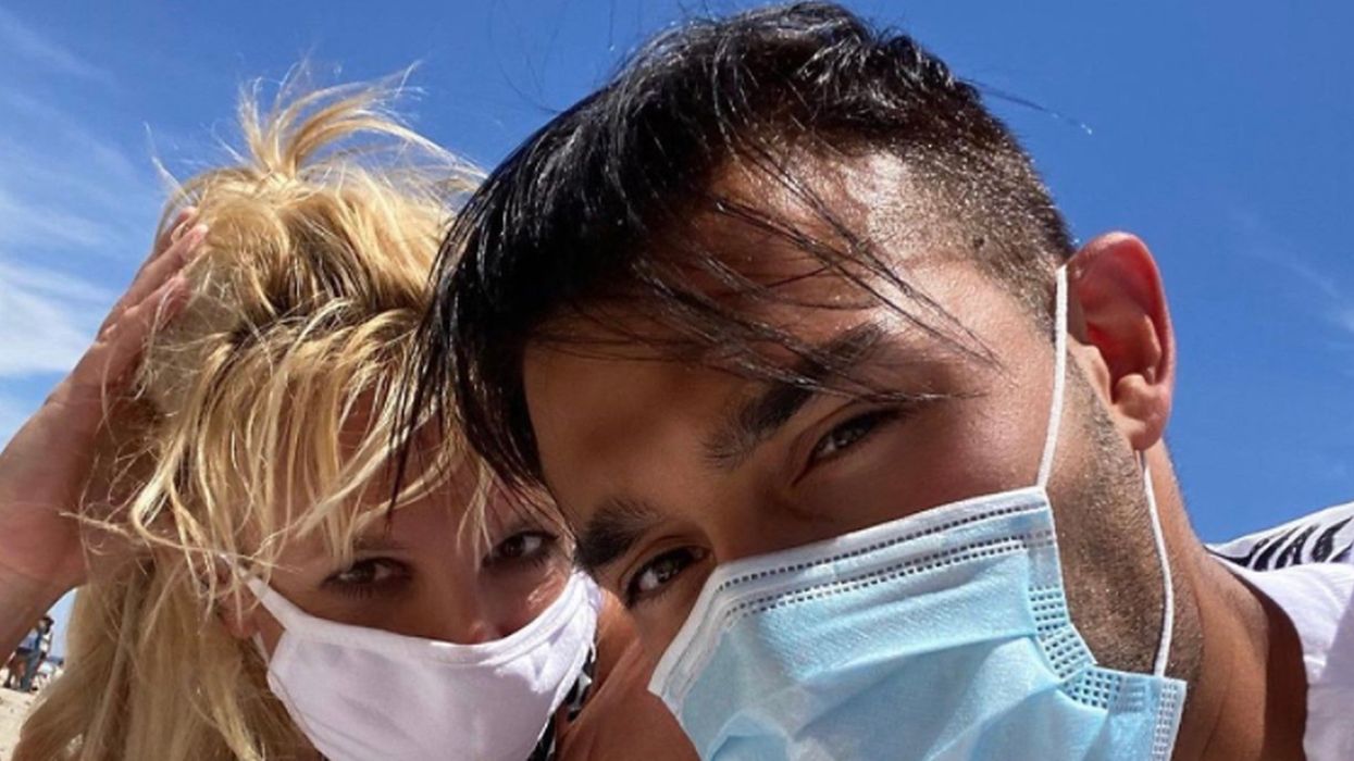 Britney Spears’ boyfriend had the sweetest response when asked why he keeps wearing a mask on Instagram