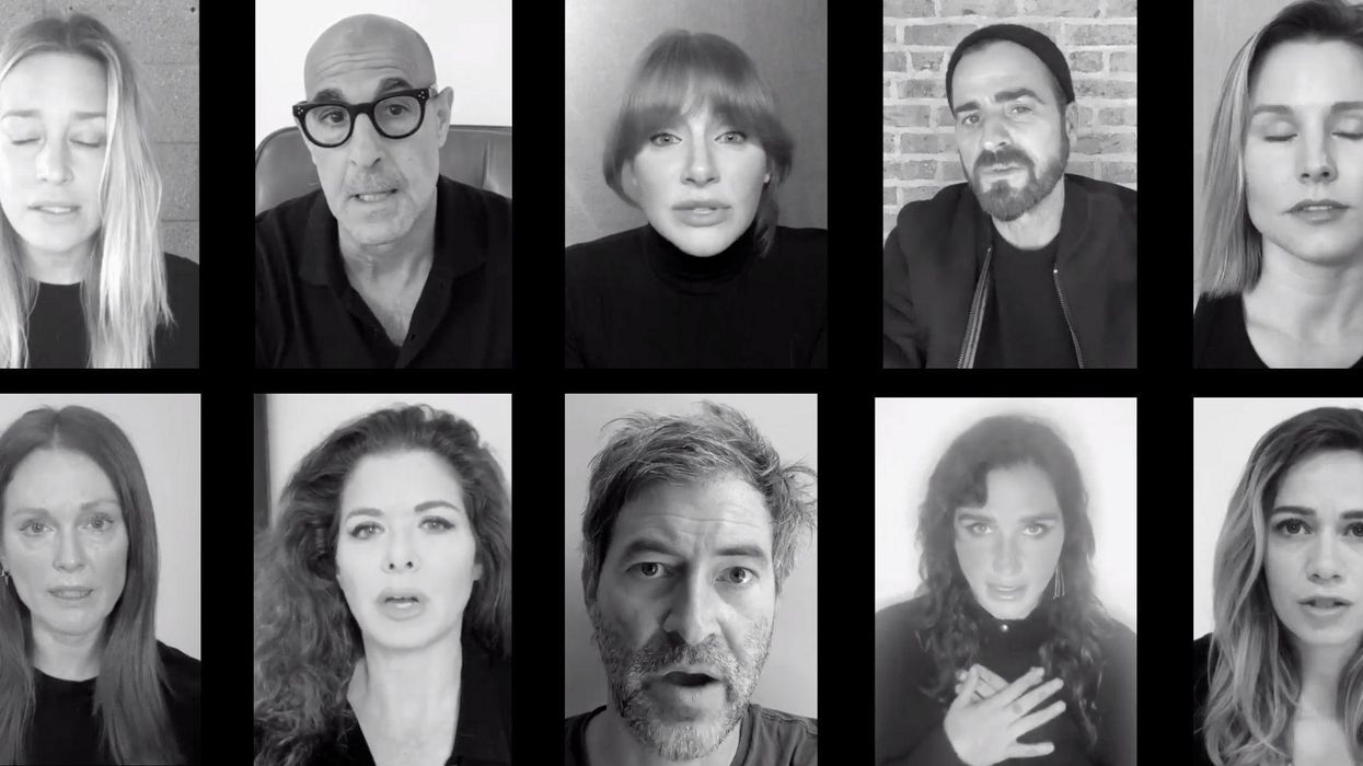 White celebrities including Debra Messing and Justin Theroux slammed for 'bizarre' #ITakeResponsibilty video about racism