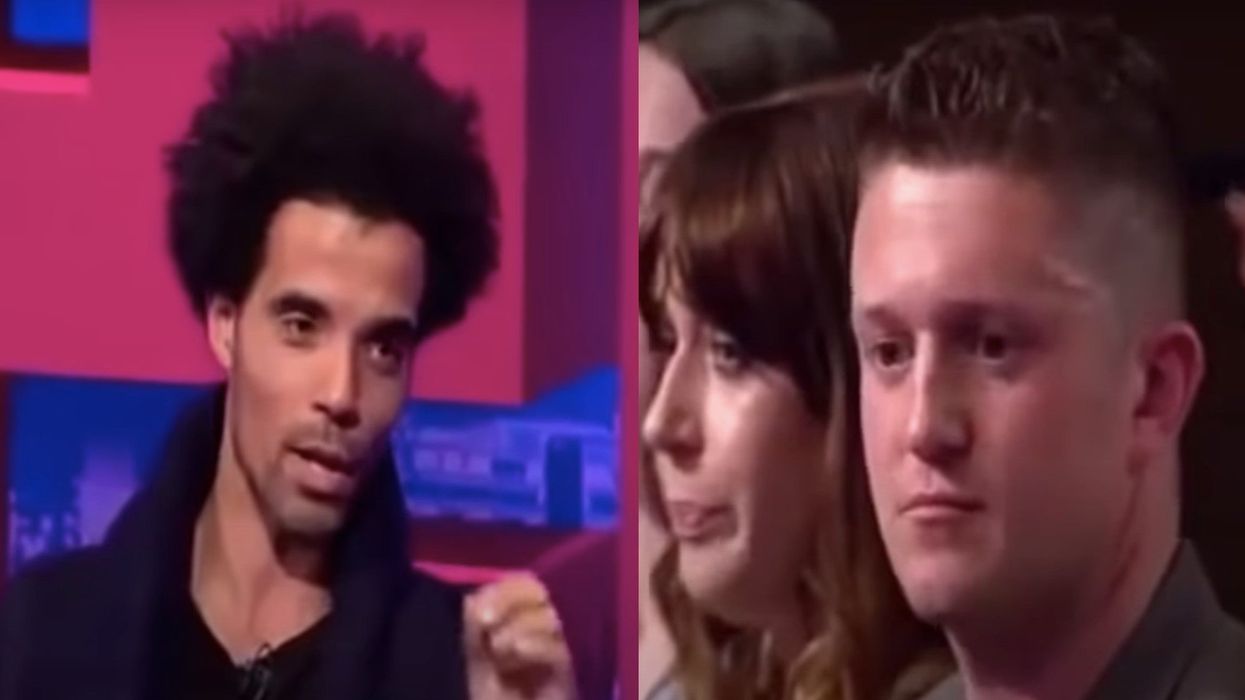 Tommy Robinson left speechless after having racism explained to him in resurfaced footage